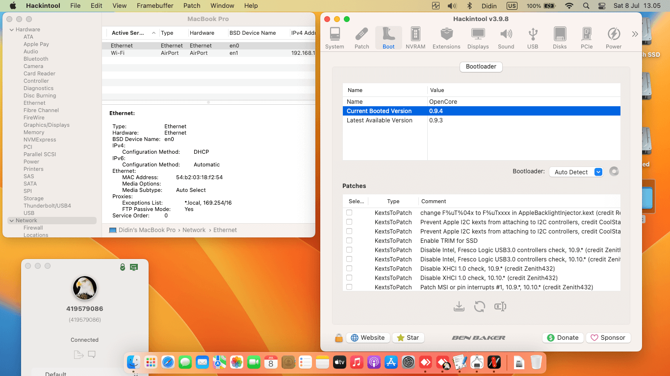Acer TravelMate TMP2410 G2 M 83QE [KabyLake R + Intel UHD 620 + I2C]   OpenCore 1